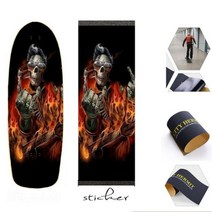 해골 패턴 84*23cm 사포 스케이트 보드 스쿠터 스케이트 보드 Griptape Longboard 사포 전기 스케이트 보드 그립 테이프 테이프, KL15