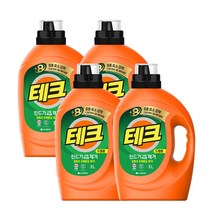 테크 진드기 걱정 끝 드럼용 액상세제 본품, 3L, 4개
