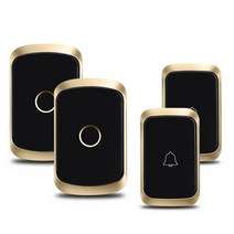 무선초인종 스마트도어벨 cacazi smart home welcome 무선 433mhz, 2 버튼 2 수신기, 유럽 ​​연합