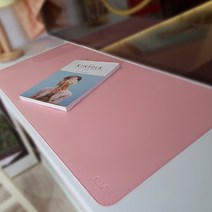앨리스리빙 양면 데스크매트 책상 가죽 깔판 장패드, M 핑크핑크한 핑크