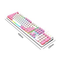 매크로 키보드 캐드 영상편집 모델링 개발자 일러스트 디자이너 한손 키보드 k4 104 키 키 캡, 라운드 키 핑크2