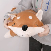 남자아기애착인형 국민애착인형 시바견 시바 대형모찌 큰, 100cm-모카브라운