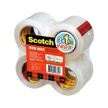 아이도매/3M)포장용테이프 리필(132R/투명/48mm×20m/3+1)