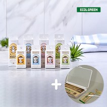 에콜그린 식물유래 매직가글 일회용 고체 가그린 4가지맛, 매직가글 피치향 18입 + 치간칫솔15입, 1개