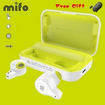 MIFO O2 터치 2 미니 블루투스 5.0 헤드셋 진정한 무선 이어 버드 핸즈프리 마이크로 방수 이어폰 충전 박스 포함, [1] Black