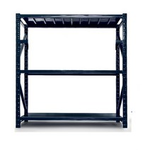 창고 스테이션 파레트랙 선반 적재 조립식 거치대 렉, 150kg L80xD40xH200, 블랙 메인프레임 [3층]