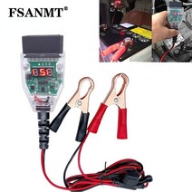 베터리테스터기 obd car battery 교체 도구 car computer ecu memory saver auto ecu 비상 전원 공급 장치 케이블카 배터리 감지 도구, 없음