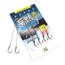 그루터기 두번 눌린바늘 무미늘 붕어낚시 묶음바늘 22cm