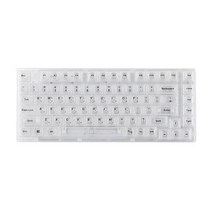 아이노비아 YUNZII X75 저소음 기계식 투명 키보드, 텐키리스, 화이트