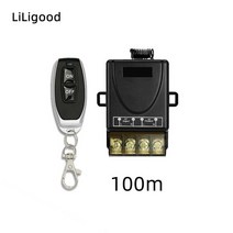 무선 리모컨 스위치 온 오프 고전력 30A 광전압 AC 85-265V 장거리 RF433 2000-3000M, 01 100m 1V1