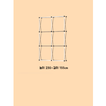 대형 포토존 미니트러스 거치대 프레임 접이식 쉬운설치, 3X2프레임 230X155cm