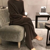 여성스키복 스키복 남자스키복 2022 가을 겨울 니트 스웨터 투피스 세트 터틀넥 탑 따뜻한 두꺼운 바지 정장 캐주얼 풀오버 tracksuits