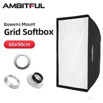 소프트박스 젬볼 미니 스튜디오 촬영 AMBITFUL 스트로브 플래시 라이트용 소프트 박스 보웬스 또는 프로포토 엘린크롬 마운트 24 인치 x 35 60x90cm, for Elinchrom Mount