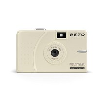 RETO 크림 다회용 필름 카메라 울트라 와이드 앤 슬림 35mm Daylight, Cream
