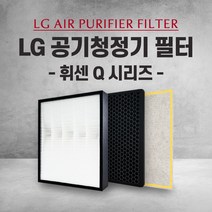 엘지 공기청정기 LA-K112SW 필터 Q 시리즈 국내산 H13, 1개, 003.헤파 탈취 세트(프리미엄형)
