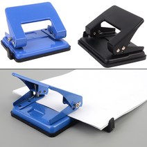 아일렛 펀치 펀칭기 가죽 종이 구멍 천공기 타공기, 2공 가이드툴 펀칭기 2개