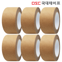 [당일발송] 크라프트테이프 48mm x 40M 종이포장 박스테이프 6개입