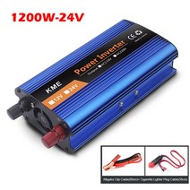 순수정현파인버터 순수 정현파 인버터 DC 12V/24V AC 220V 전압 변환기 충전 어댑터 자동차 고출력 12, 02 1200W 24V