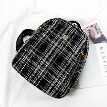 가벼운백팩 고급스러운 느낌 캐주얼룩 오피스룩 여성 체크 백팩