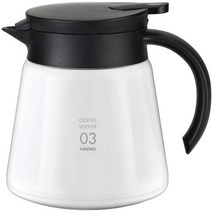 HARIO 하리오 드리퍼 스텐 커피 서버 드립 포트 단품, 800ml, 화이트