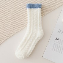 포근하고 부드러워 편안한 잠자리 수면 양말 핑크