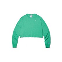 챔피온 US 여성 워싱 롱슬리브 크롭티 NORMAL GREEN CKTS2F261E2