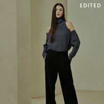 에디티드 EDITED 울 블렌딩 세미와이드 팬츠 1종