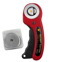 절단기 가죽재단기 재단기 가죽 충전식 커터 손질, 레드+5 블레이드 박스