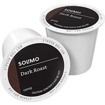 아마존 브랜드 - 100캐럿. keurig 2.0 k 컵 브루어와 호환되는 solimo, 다크 로스트, 표준 포장