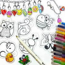 슈링클 마술종이 매직페이퍼 30종 마법종이 쉬링크아트 키링 플라스틱 필름, RS006