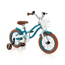 BABY JOY 아동용 자전거 14 16 18인치 남아 여아용 자전거(3-8세용) 보조 바, Turquoise, 14 Inch