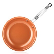 Nonstick 팬 구리 레드 팬 세라믹 유도 프라이팬 팬 안전 8 10 12 인치 주방 액세서리, 8인치 20cm