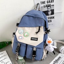 대학생책가방 백팩 남자 고등학교 중학교 여성 대용량 커플 트렌드 2609331776