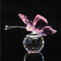 6 색 크리스탈 나비 입상 동물 장식품 공예 유리 문진 홈 웨딩 장식 기념품 선물|gift gifts|gift weddinggift souvenir, 1개(A3), blue(A3)