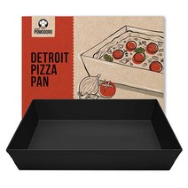 미국직배송 Chef Pomodoro 디트로이트 스타일 피자 팬 35.5 x 25.4cm(14 10인치) 코팅 처리된 경화 알루미늄 양념 첨가된 제빵 용품