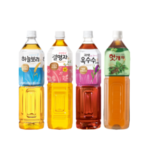차음료 4종 모음 1.5L 페트 8개 하늘보리 결명자차 자색옥수수수염차 헛개차, 광명찾은 결명자 1.5Lx4, 하늘보리 1.5Lx4