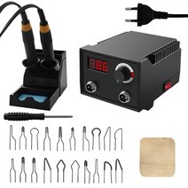 우드버닝기 파이로그래피 목재 연소 온도 조절 가능 버너 나무 소조 펜 조롱박 공예 도구 세트, [01] EU PLUG, [01] EU, 01 EU PLUG_01 EU, 01 EU