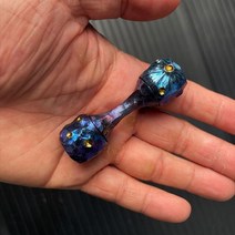 GEEZ 손으로 각인 티타늄 뼈 피젯 스피너 성인 감압 금속 장난감 수집품, Meteorite Pattern