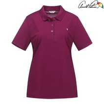 아놀드파마 아놀드파마 여성 베이직 카라 심플 반팔 티셔츠 ALM0KLL1_PU