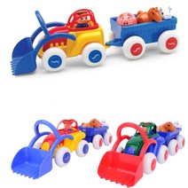 트렉터 트레일러 동물 아기 장난감세트 놀이 깜짝 EQ