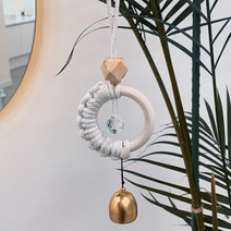 심플룸 문 종 도어벨 차임 현관종 개업선물 풍경, 옵션1.수정도어벨