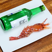 독도새우 생 꽃새우 닭 세우 회 오마카세 제철 해산물 캠핑음식 300g, 생)독도 닭새우, 1개