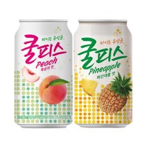 쿨피스 350ml 복숭아 6개 + 파인 6개 / 총 12개