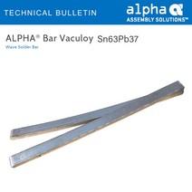 알파메탈 일반바납 바솔더 ALPHABar Sn63P b37 약645g, 1개