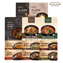 한국민속촌 혼합5팩구성 50년전통 냉동 간편조리식 국/탕/찌개/볶음 5 + 5팩, 추어탕 5팩 + 진 갈비탕 5팩