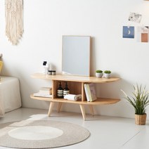 인시네 1200 거울 포함 고무나무 원목 좌식 미니 화장대 IN-113D, 색상:화이트