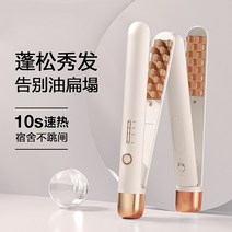 뿌리 볼륨 고데기 판 음이온 스타일러, 화이트 - 4단 온도 조절