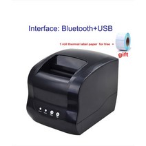 127mms usb 포트 바코드 라벨 프린터 열전사 바코드 프린터 58mm 또는 80mm 감열지용 열 영수증 프린터 호환용, 블루투스 및 USB, 협동사, 영국 플러그