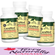 테리내추럴리 터메릭 커큐민 750mg/1정 큐라메드 애브솝션 심황 강황 커큐미노이드 500mg 소프트젤 [60정*4병]