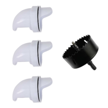스고다이미 닭 조류용 급이기 3개 + 80mm 홀 커터 세트